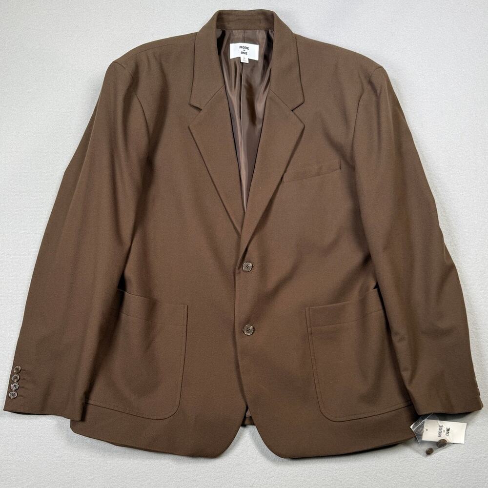 Mode of One Men's Relaxed-Fit Suit Blazer, Epsom Walnut XL  $139